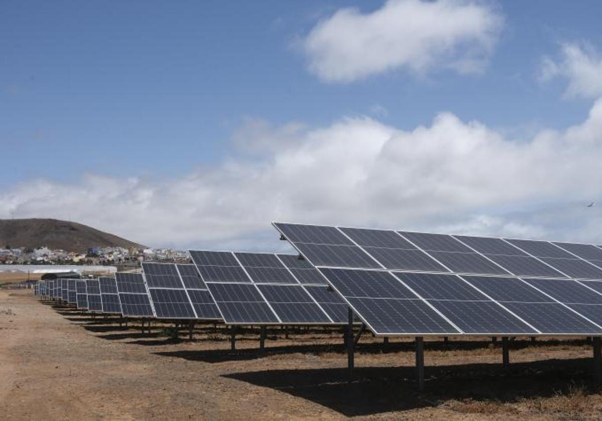 Planta fotovoltaica en Agüimes.