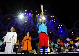 Imágenes del acto en el escenario de Santa Catalina