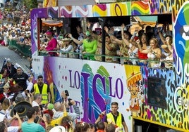 Una carroza durante la cabalgata del carnaval de Las Palmas de Gran Canaria el pasado 15 de marzo.