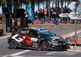 Kalle Rovanperä durante uno de los tramos del Rally Islas Canarias.