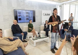 Aníba, durante la presentación.