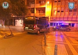 Imagen de la Policía Local en Guanarteme.