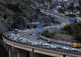 Los atascos son el problema diario de quienes transitan entre Rincón y Málaga.