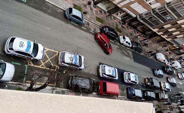 Despliegue policial esta tarde de jueves en Coronación.