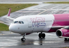 Un avión de Wizzair.