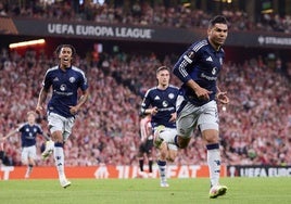 Casemiro anotó el 0-1 en la ida de San Mamés.