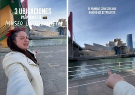 Una influencer bilbaína desvela tres ubicaciones donde sacarte fotos con el Guggenheim sin gente