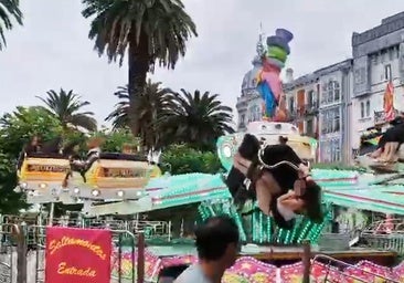 «Notábamos que el aparato no iba bien y cuando miramos atrás una chica se cayó»