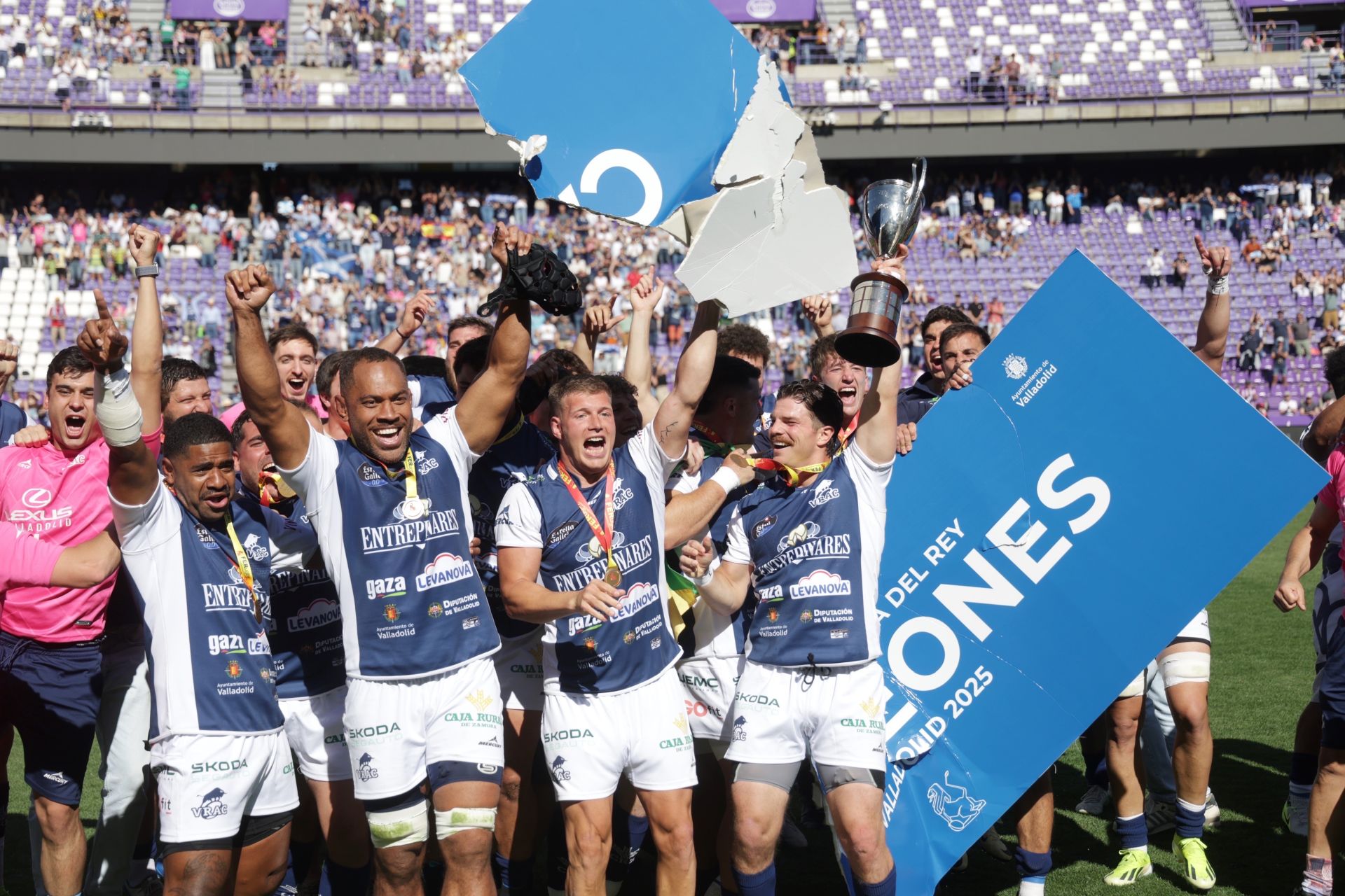 Final de la Copa del Rey de rugby entre el VRAC y El Salvador