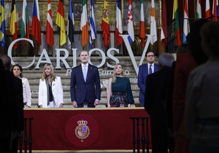 Felipe VI en Yuste: «Es el momento de devolverle a Europa todo lo que nos ha dado»