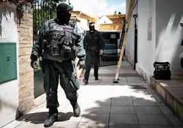 Las imágenes de la operación contra el narcotráfico en Ogíjares