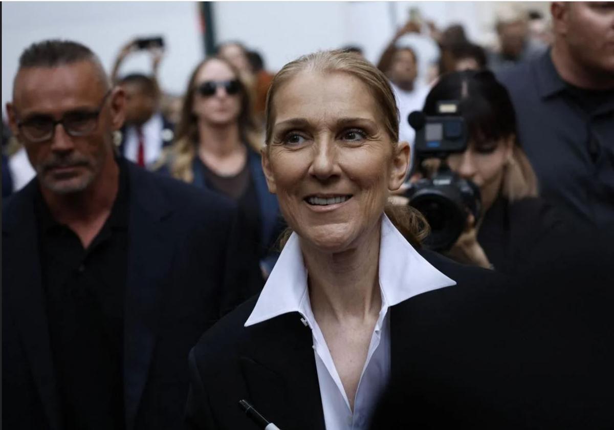 Céline Dion, en julio en París.