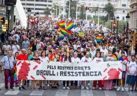 Manifestación del Orgullo en Valencia.