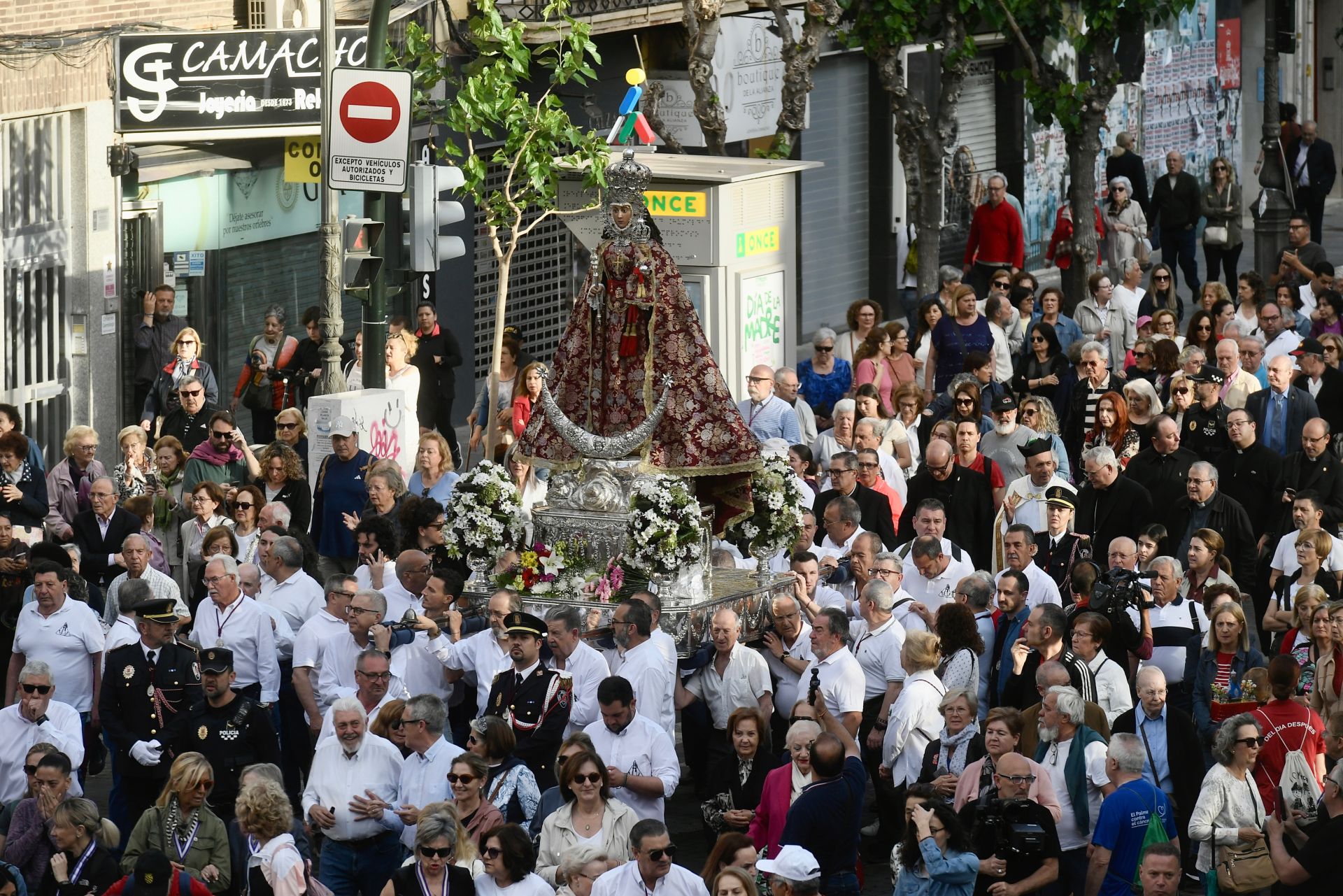 En imágenes, el regreso de la Fuensanta a su santuario tras las Fiestas de Primavera