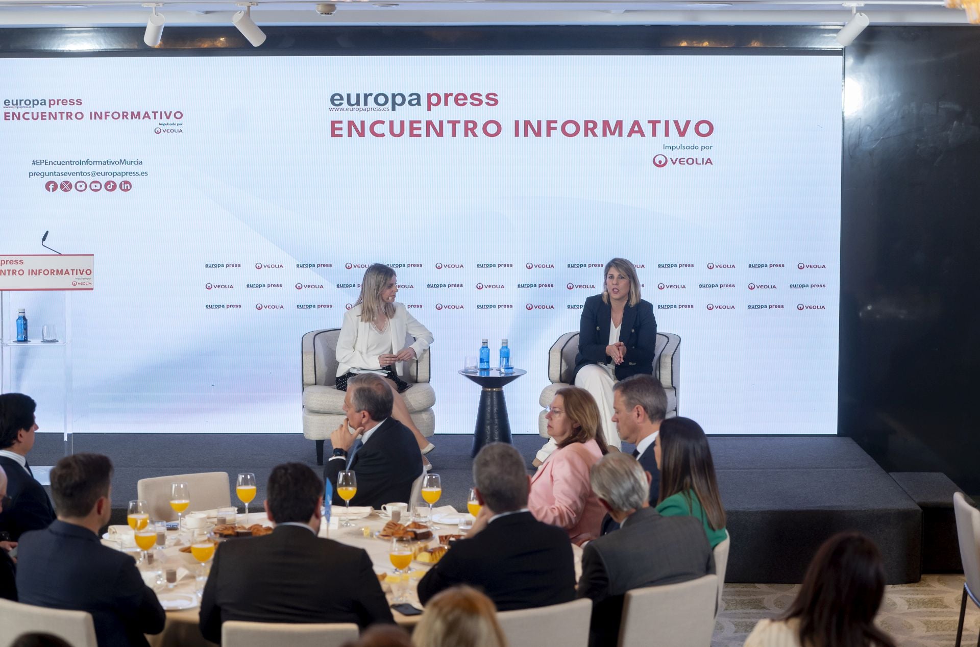 Las imágenes de Noelia Arroyo en el encuentro informativo de Europa Press celebrado en Madrid