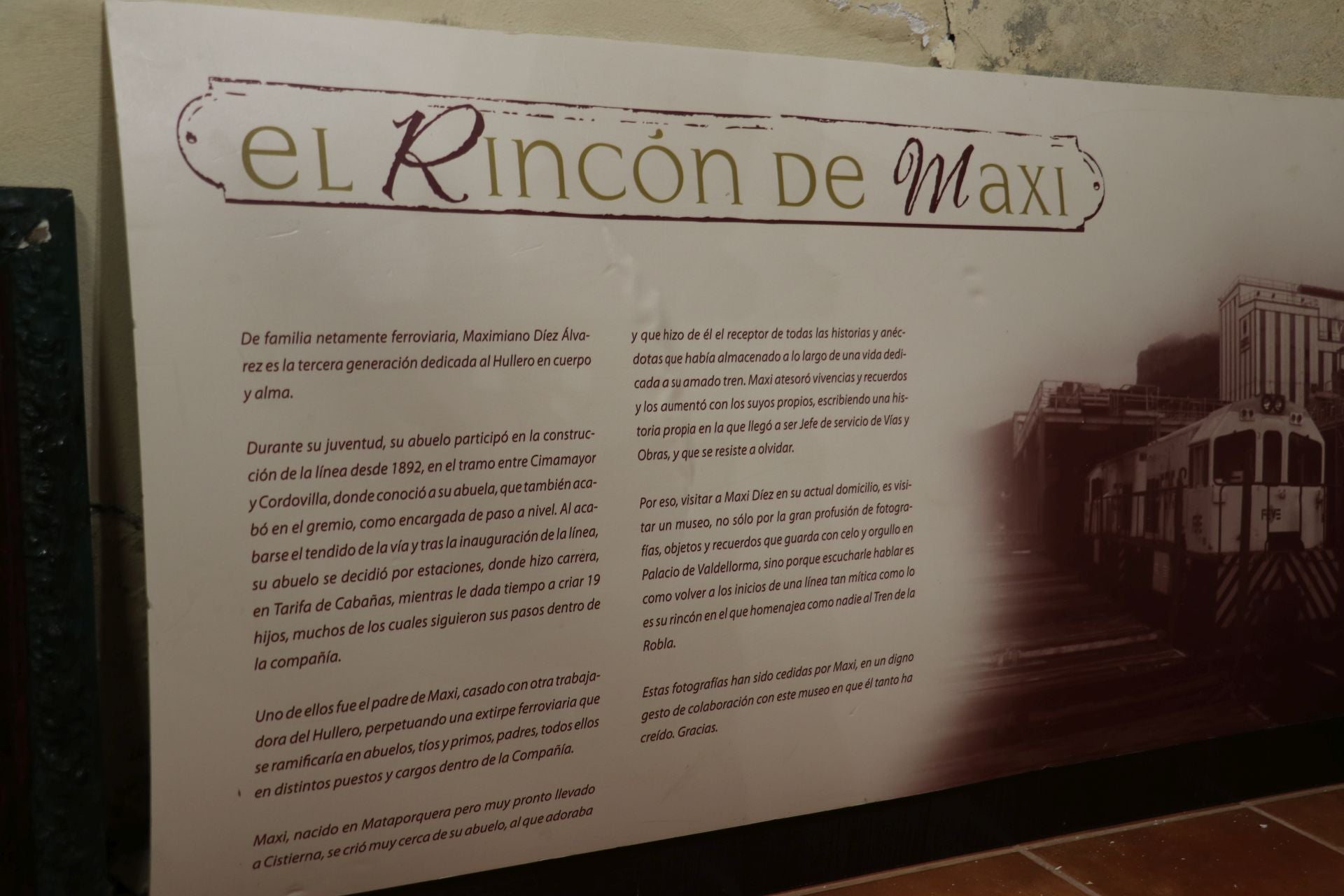 El museo del ferroviario de Cistierna, en imágenes