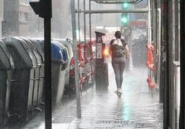 Tormenta en la capital leonesa.