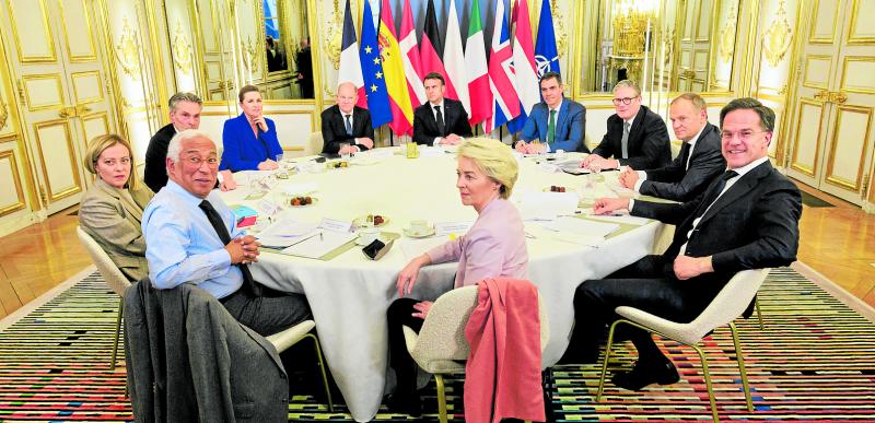 Reunión de los líderes de la OTAN el pasado mes de febrero.