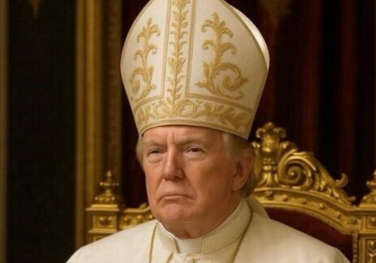 Donald Trump, vestido como papa gracias a la Inteligencia Artificial.