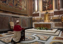 Léon XIV, tras ser nombrado Papa.
