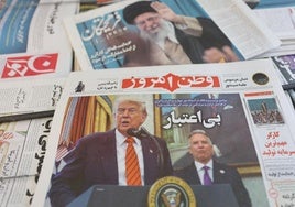 Trump y Witkoff, en la portada de un periódico iraní.